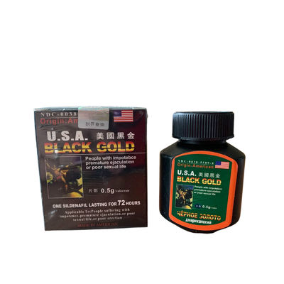 USA Black Gold Male Enhancement Sex Pills for Men 1 Box 16 Pills