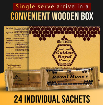 Medcare Organic Royal Honey For Men 1 Box 24 Sachets Honey Men'S Health