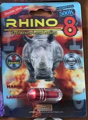 Rhino 8 Erection Pills for Men 1 Box = 24 Pills
